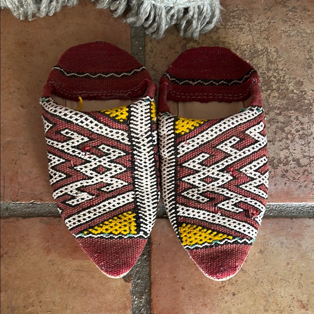 Moroccan Kilim Slippers